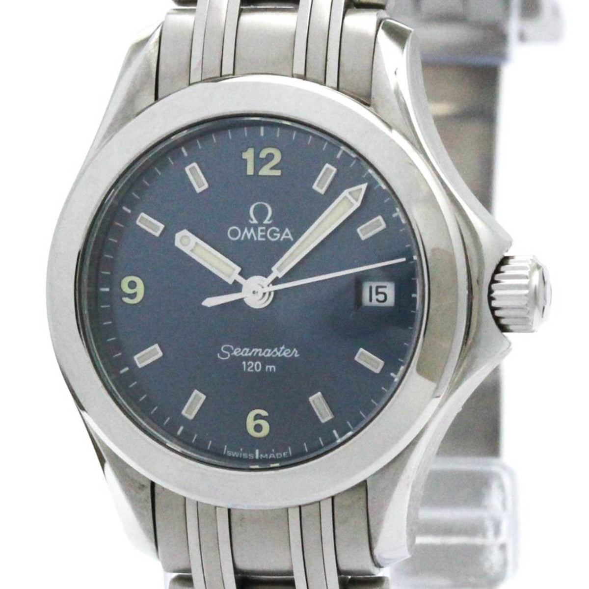 Gebrauchte polierte OMEGA Seamaster 120M Stahlquarz-Damenuhr 2581.83 BF575238