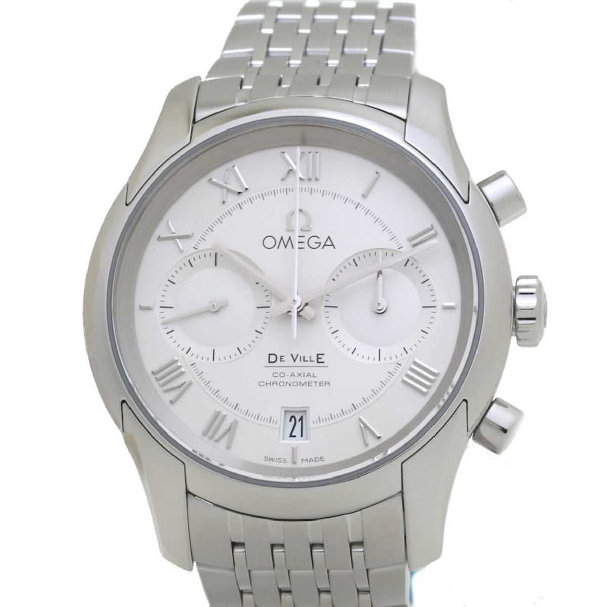 Gebrauchte OMEGA De Ville Hour Vision 431.10.42.51.02.001 Co-Axial Chronometer Edelstahl Herrenuhr 39909