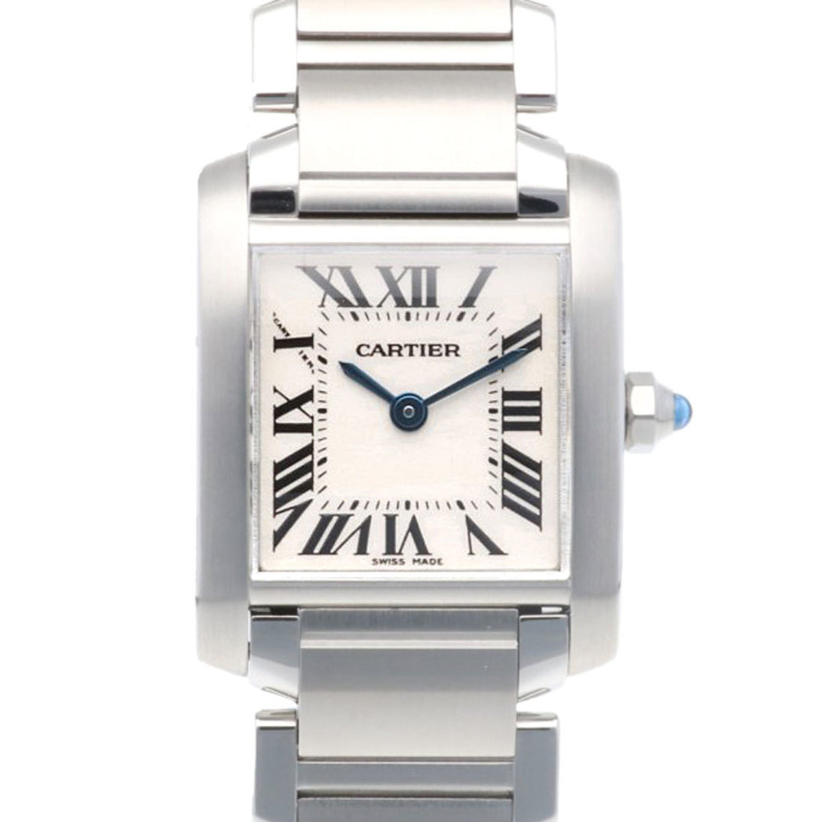 Gebrauchte Cartier Tank Francaise SM Uhr Edelstahl 2384 (W51008Q3) Quarz Damen CARTIER