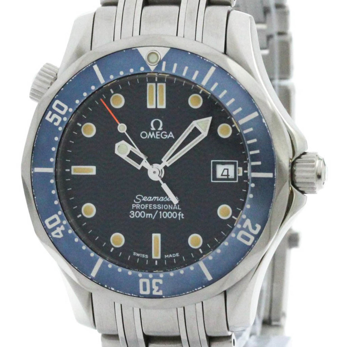 Gebrauchte, polierte OMEGA Seamaster Professional 300M Stahluhr mittlerer Größe 2561.80 BF581533