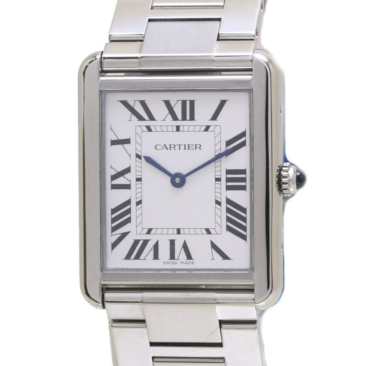 Gebrauchte CARTIER Tank Solo LM W5200014 Edelstahl Herrenuhr 39995