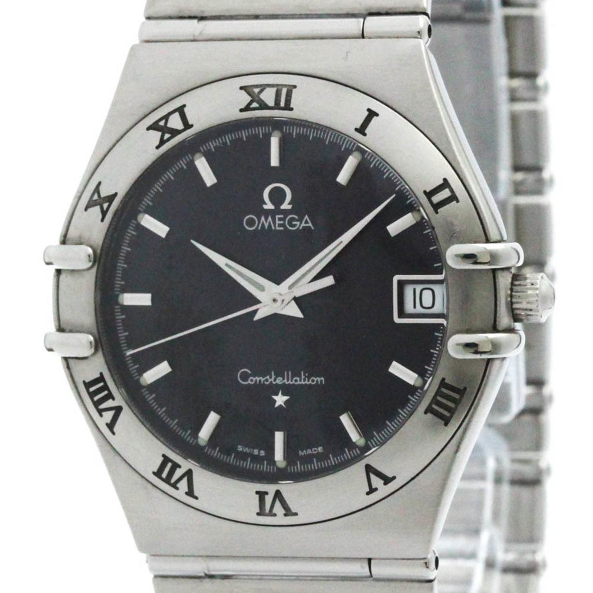 Gebrauchte polierte OMEGA Constellation Edelstahl-Quarz-Herrenuhr 1512.40 BF579226