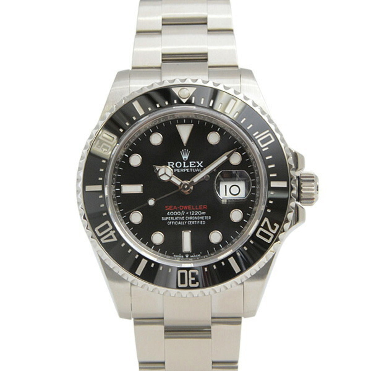 Gebrauchte Rolex Uhr Herren Sea-Dweller Random Automatik Schwarzes Zifferblatt Edelstahl ROLEX 126600 SS