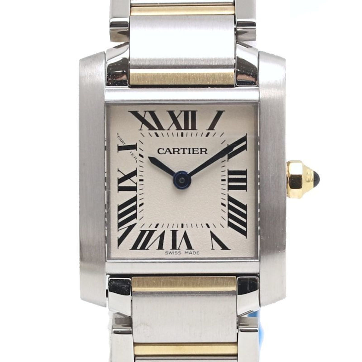 Gebrauchte CARTIER Tank Francaise SM Final Modell W51007Q4 K18YG Gelbgold x Edelstahl Damen 39983 Uhr
