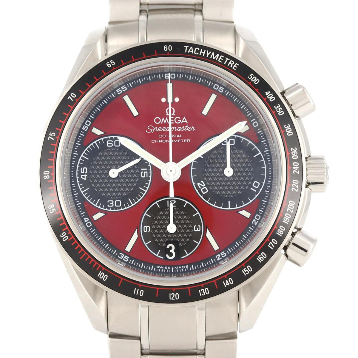 Gebrauchte Omega Speedmaster Racing 326.30.40.50.11.001 SS Armbanduhr Automatik
