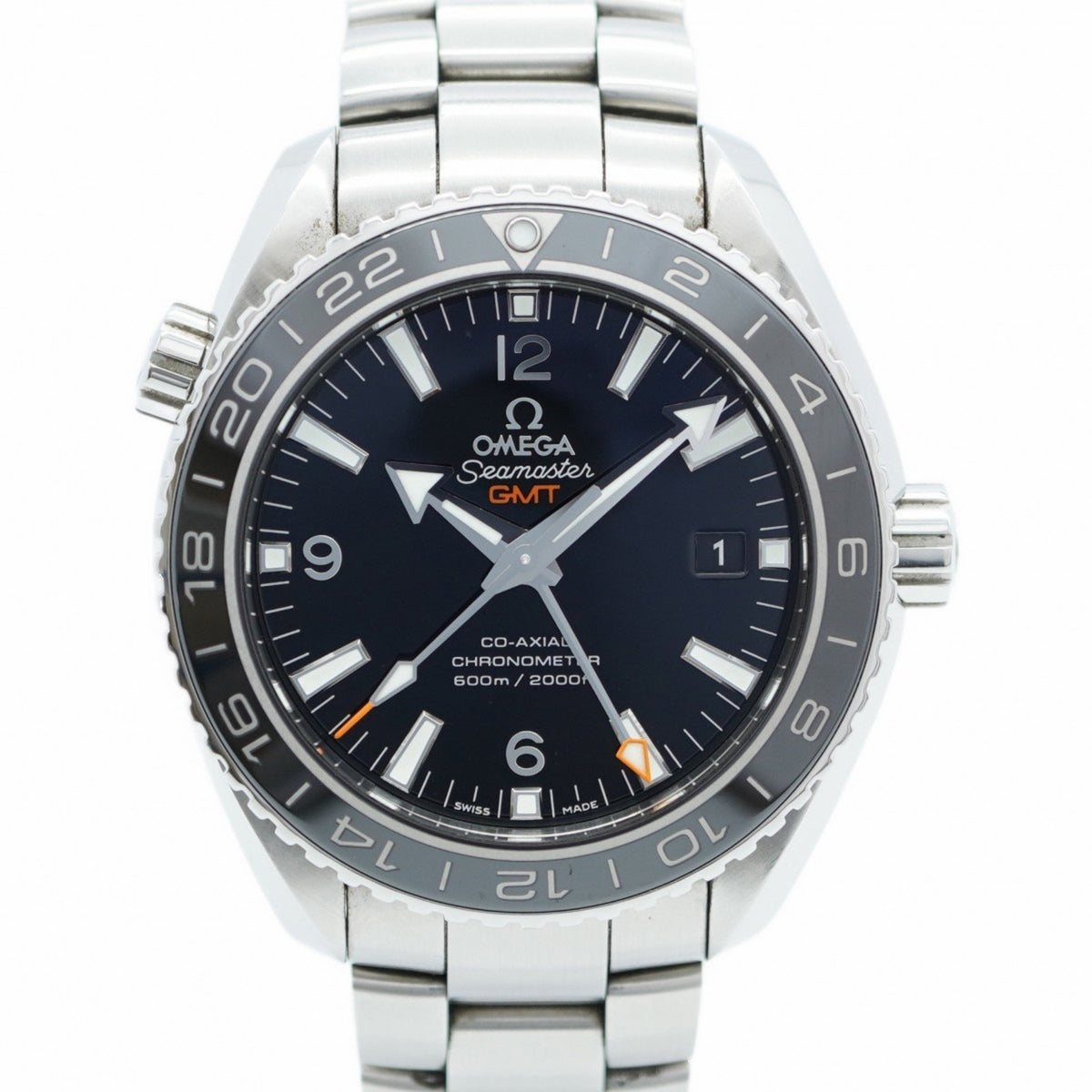 Gebrauchte Omega Seamaster 232.30.44.22.01.001 Herrenuhr mit schwarzem Zifferblatt