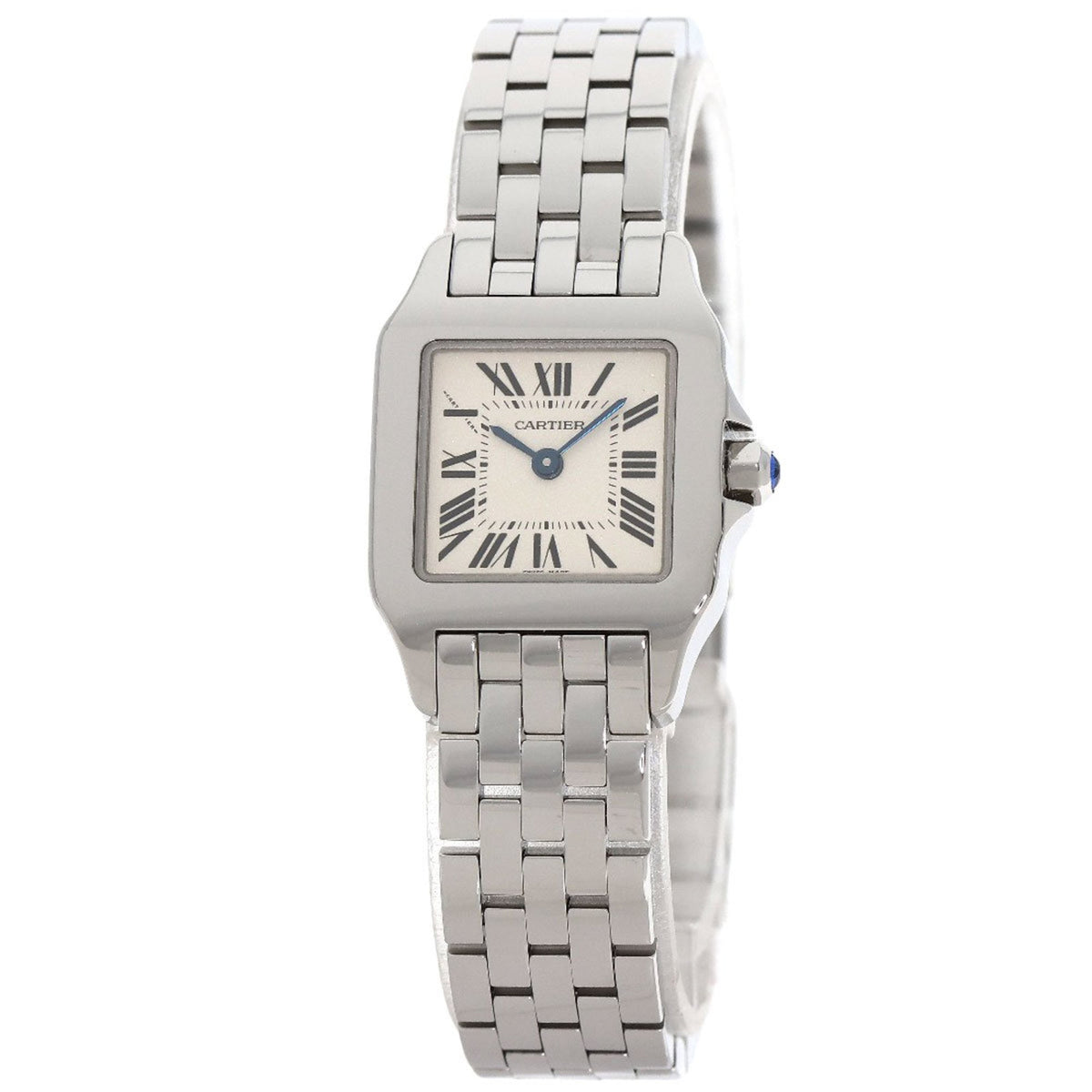 Gebrauchte Cartier W25064Z5 Santos de Moiselle SM Uhr Edelstahl SS Damen CARTIER