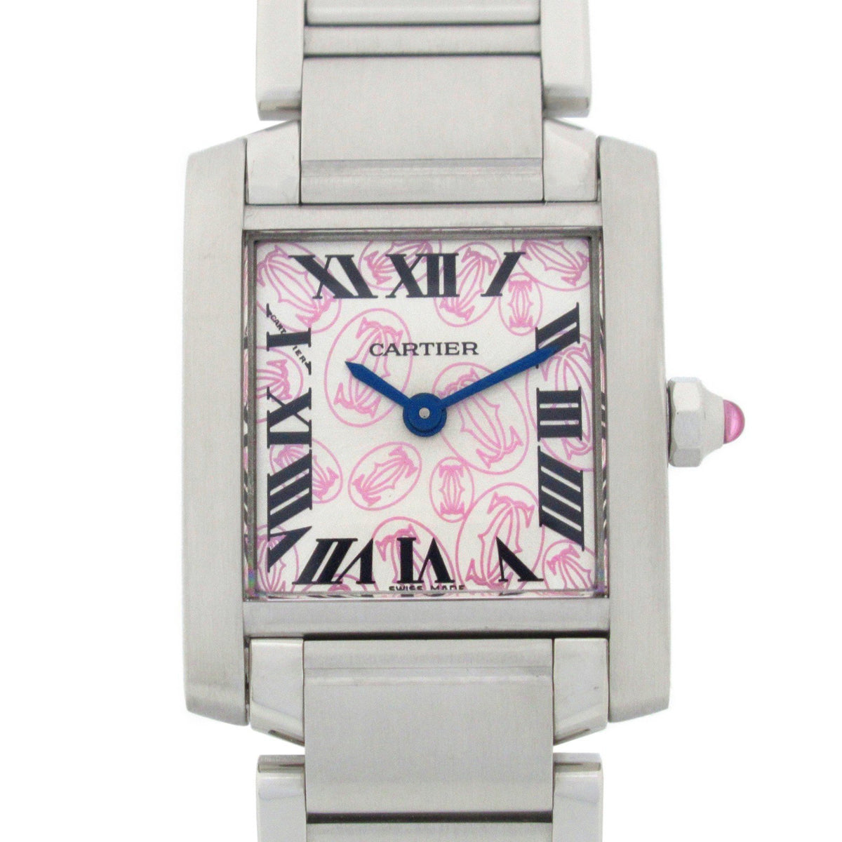 Gebrauchte CARTIER Tank Francaise SM Uhr Edelstahl Damen Silber W51031Q3