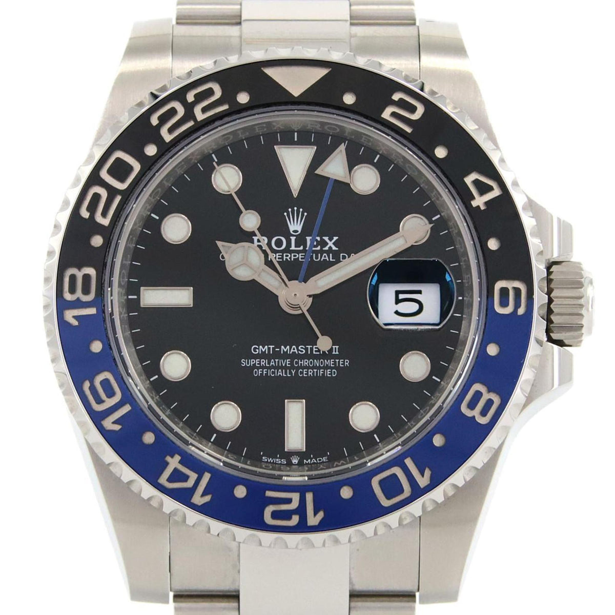 Gebrauchte Rolex GMT-Master 126710BLNR?3 Edelstahl Automatik Armbanduhr Zufallszahl