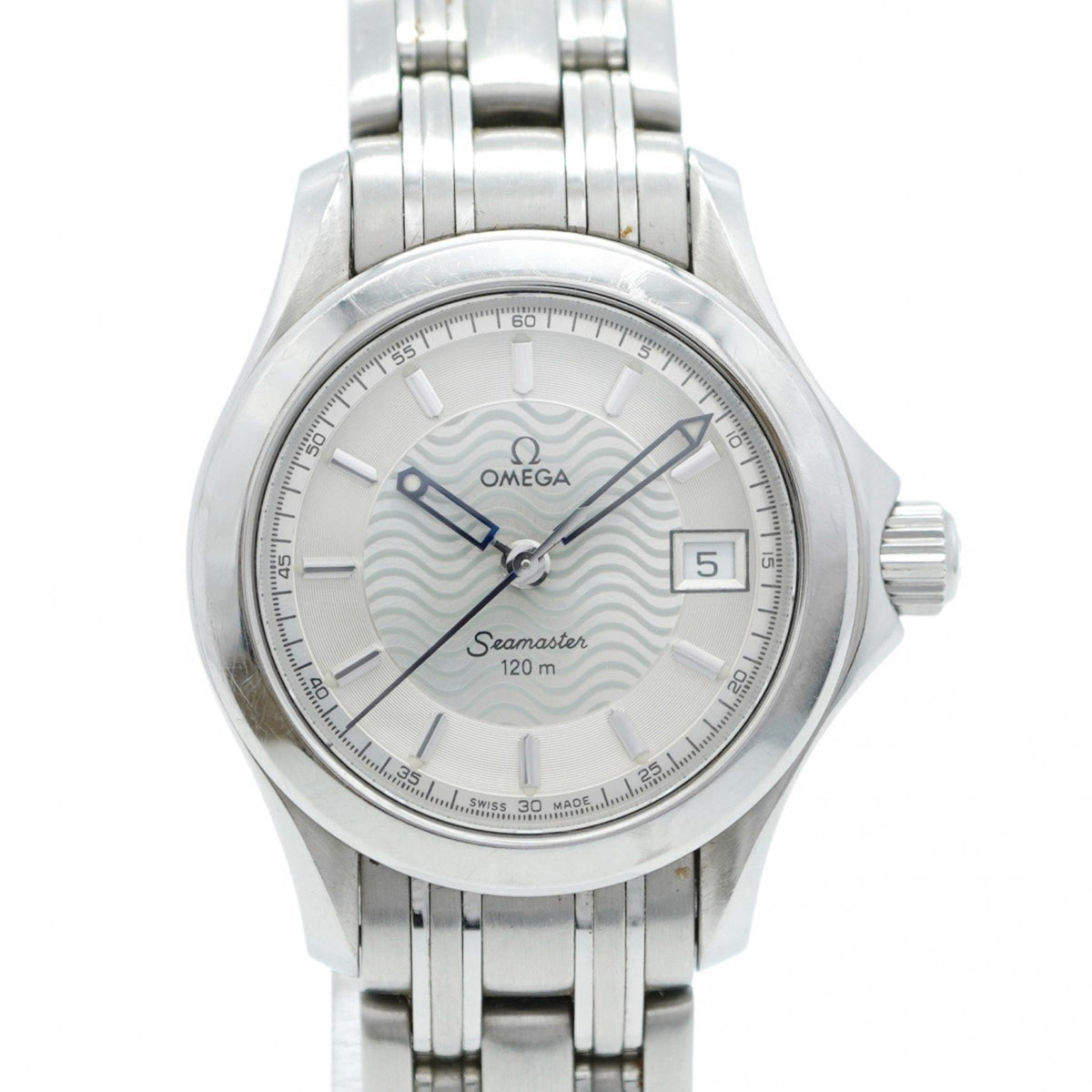 Gebrauchte Omega Seamaster 2581.31.00 Damenuhr mit silbernem Zifferblatt