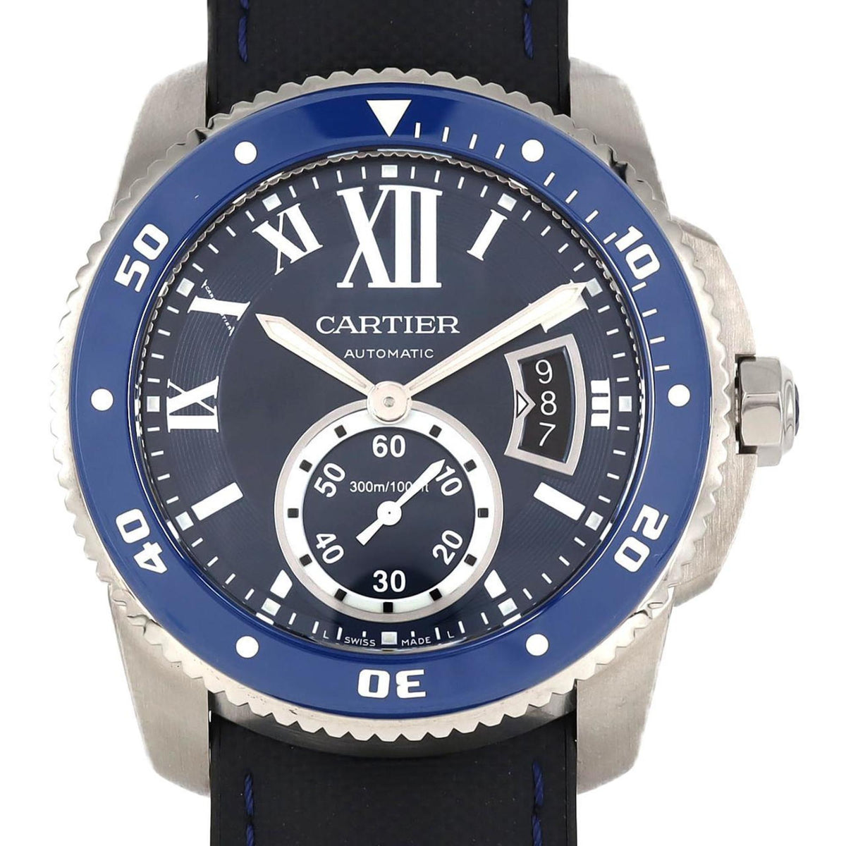 Gebrauchte Cartier Calibre de Diver WSCA0010 SS Armbanduhr Automatik