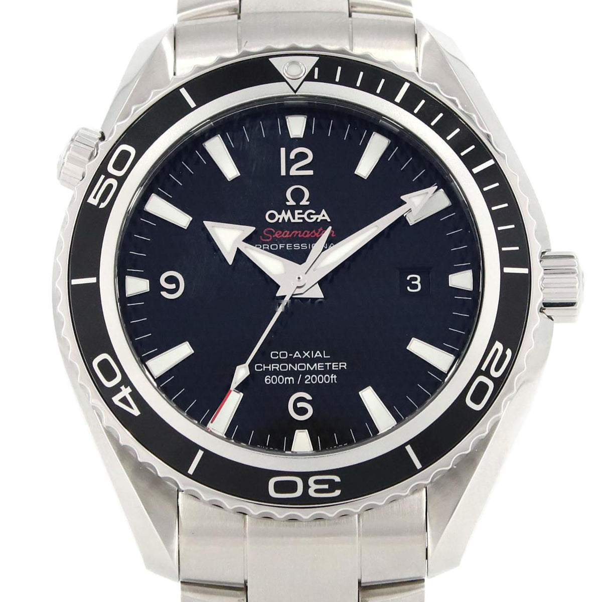 Gebrauchte OMEGA Seamaster Planet Ocean 007 LIMITED 222.30.46.20.01.001 SS Armbanduhr Automatik