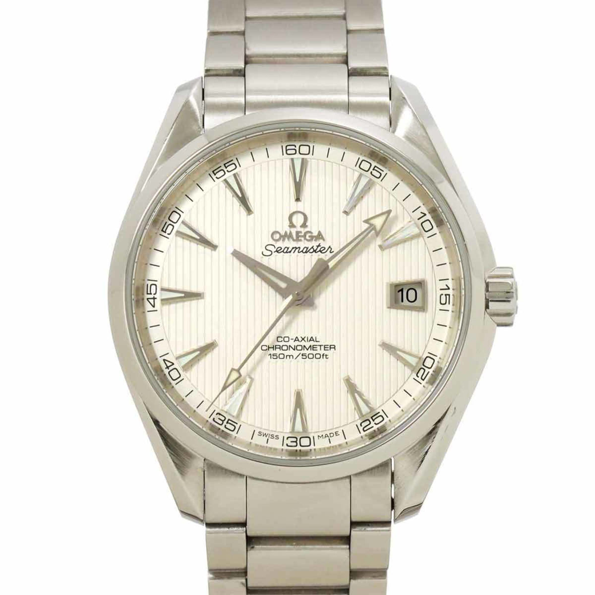 Gebrauchte OMEGA Seamaster Aqua Terra Co-Axial 231 10 42 21 02 001 Herrenuhr Datum Silber Automatik