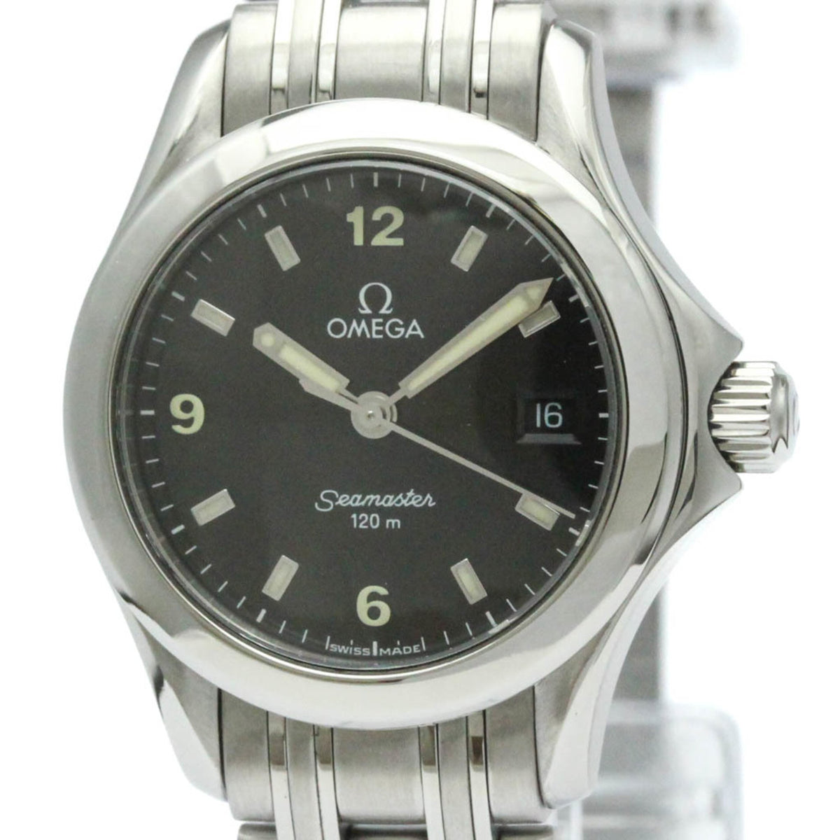 Gebrauchte Omega Seamaster Quarz Edelstahl Damen Sport 2581.53