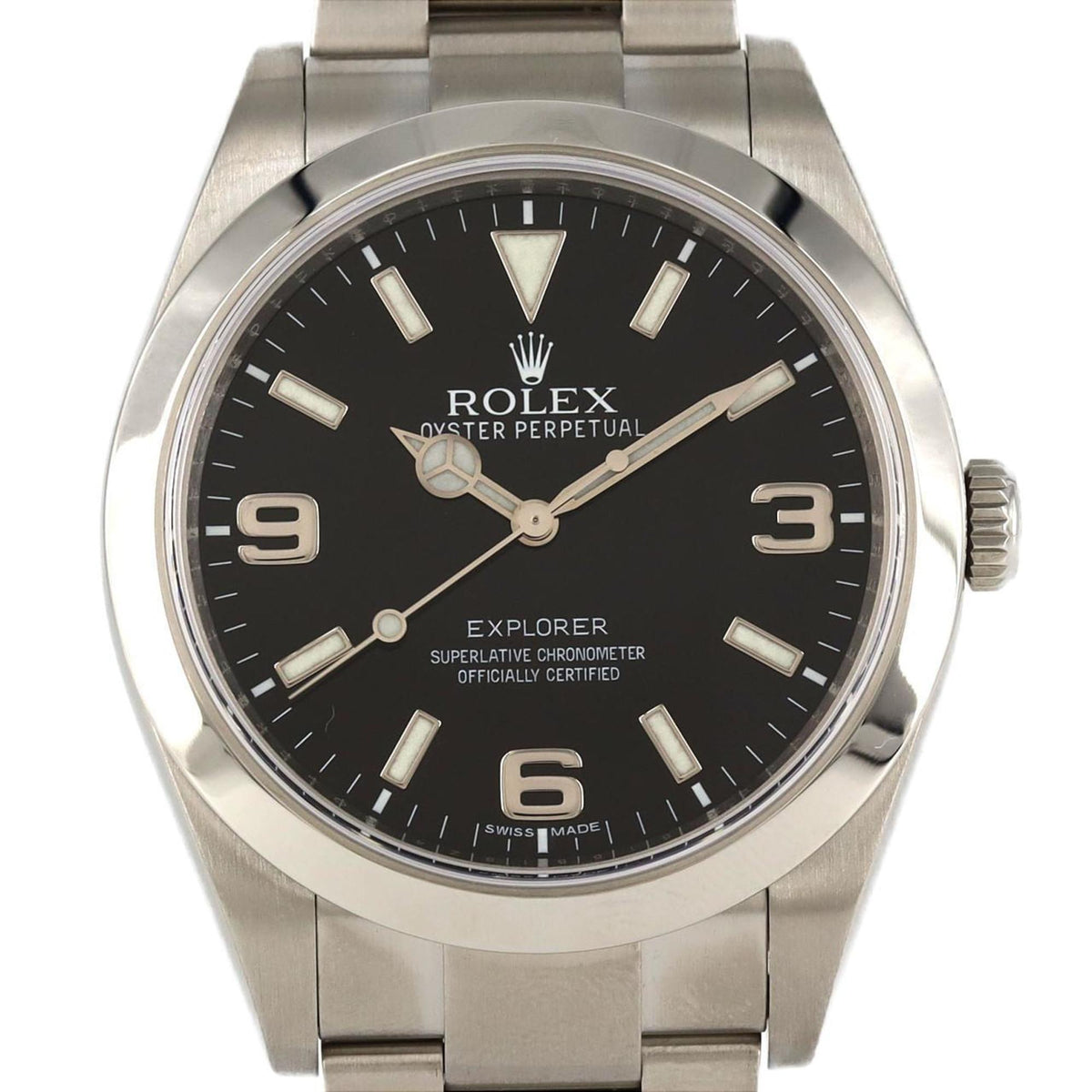 Gebrauchte Rolex Explorer I 214270. Automatikuhr aus Edelstahl, Zufallsnummer