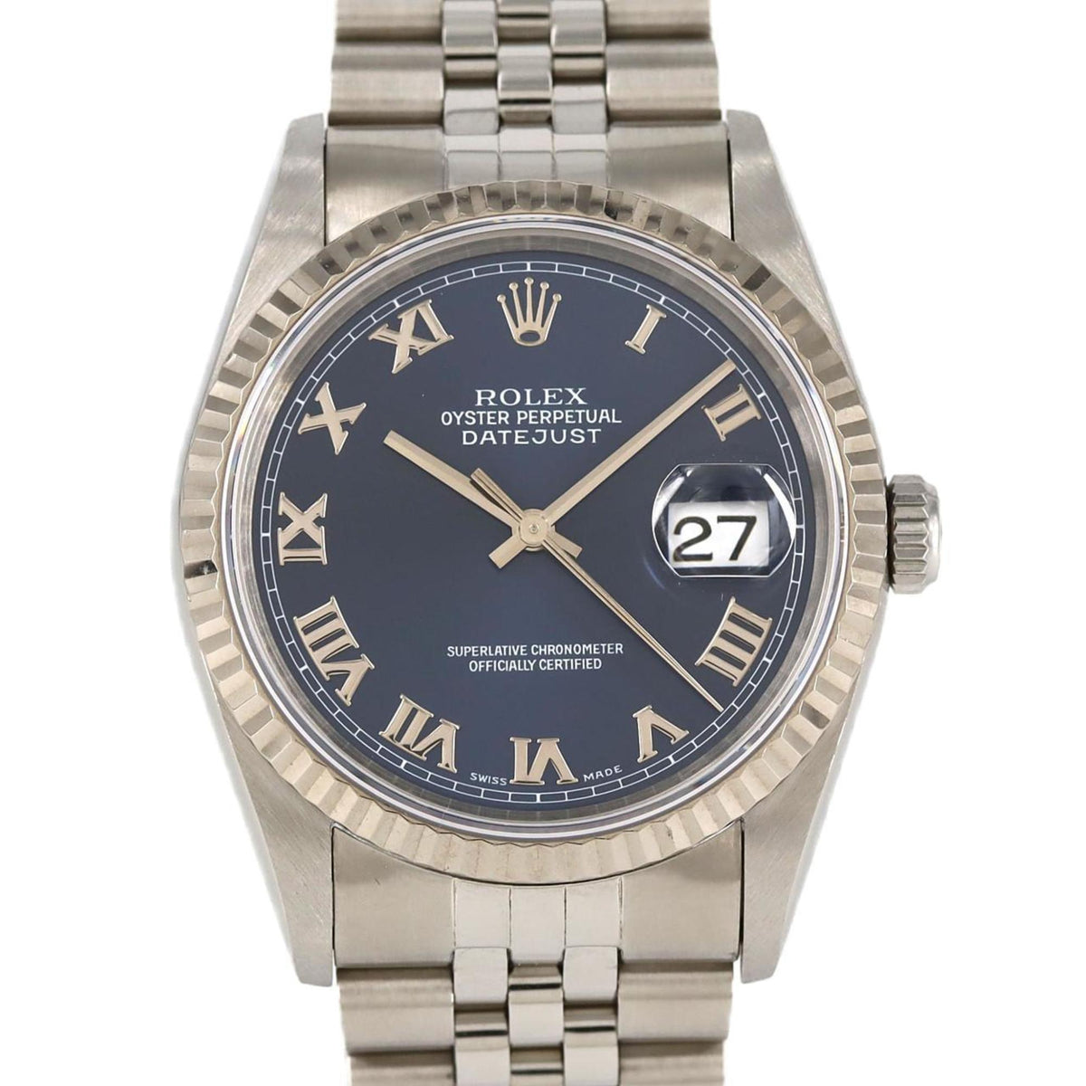 Gebrauchte Rolex Datejust 16234 SSxWG Automatikuhr U-Serie