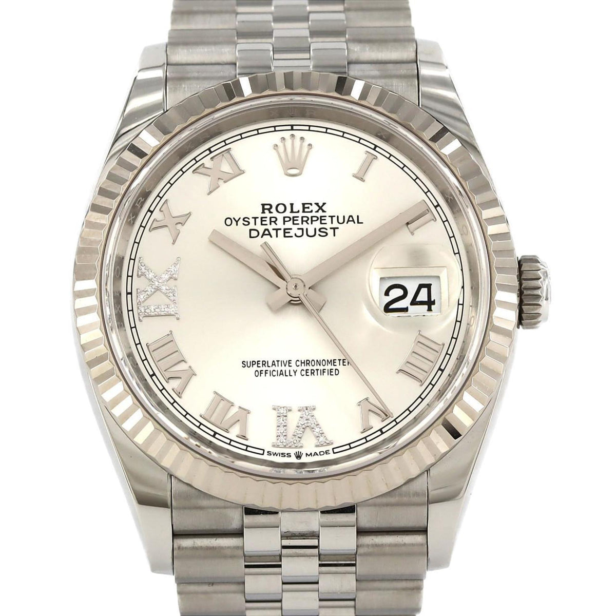 Pre-Owned Rolex Datejust 126234 SSxWG Automatic Watch, Random Number