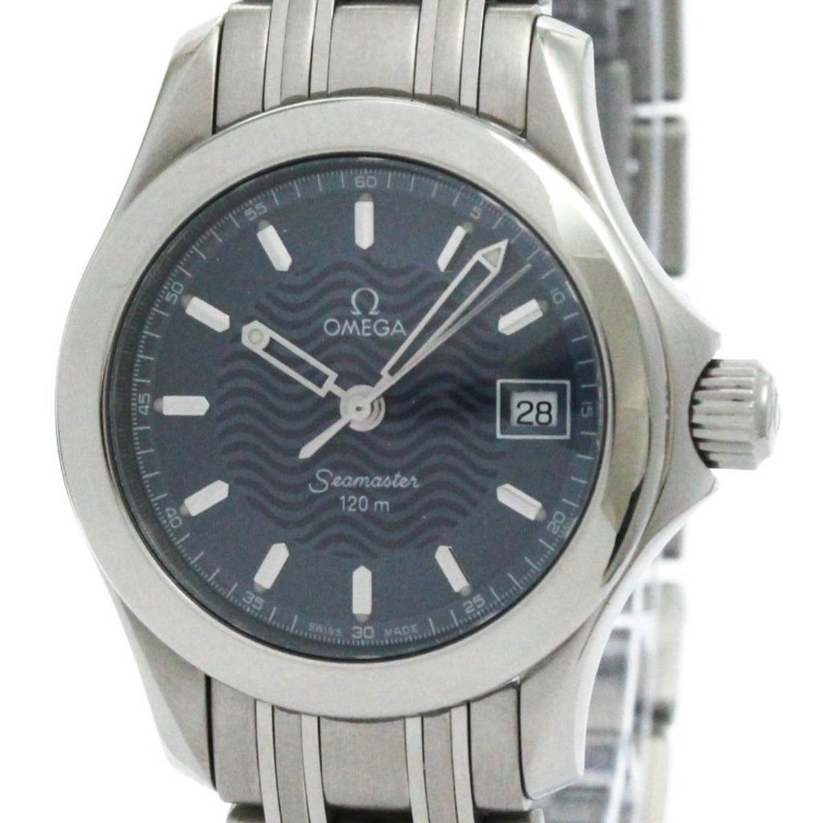 Gebrauchte polierte OMEGA Seamaster 120M Stahlquarz-Damenuhr 2581.81 BF576083