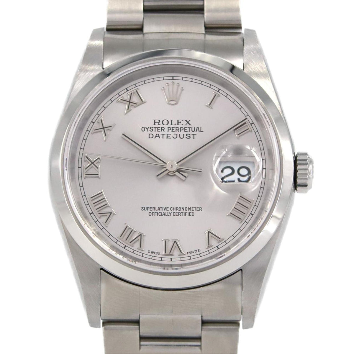 Gebrauchte Rolex Datejust 16200 SS Armbanduhr Automatik Y Seriennummer