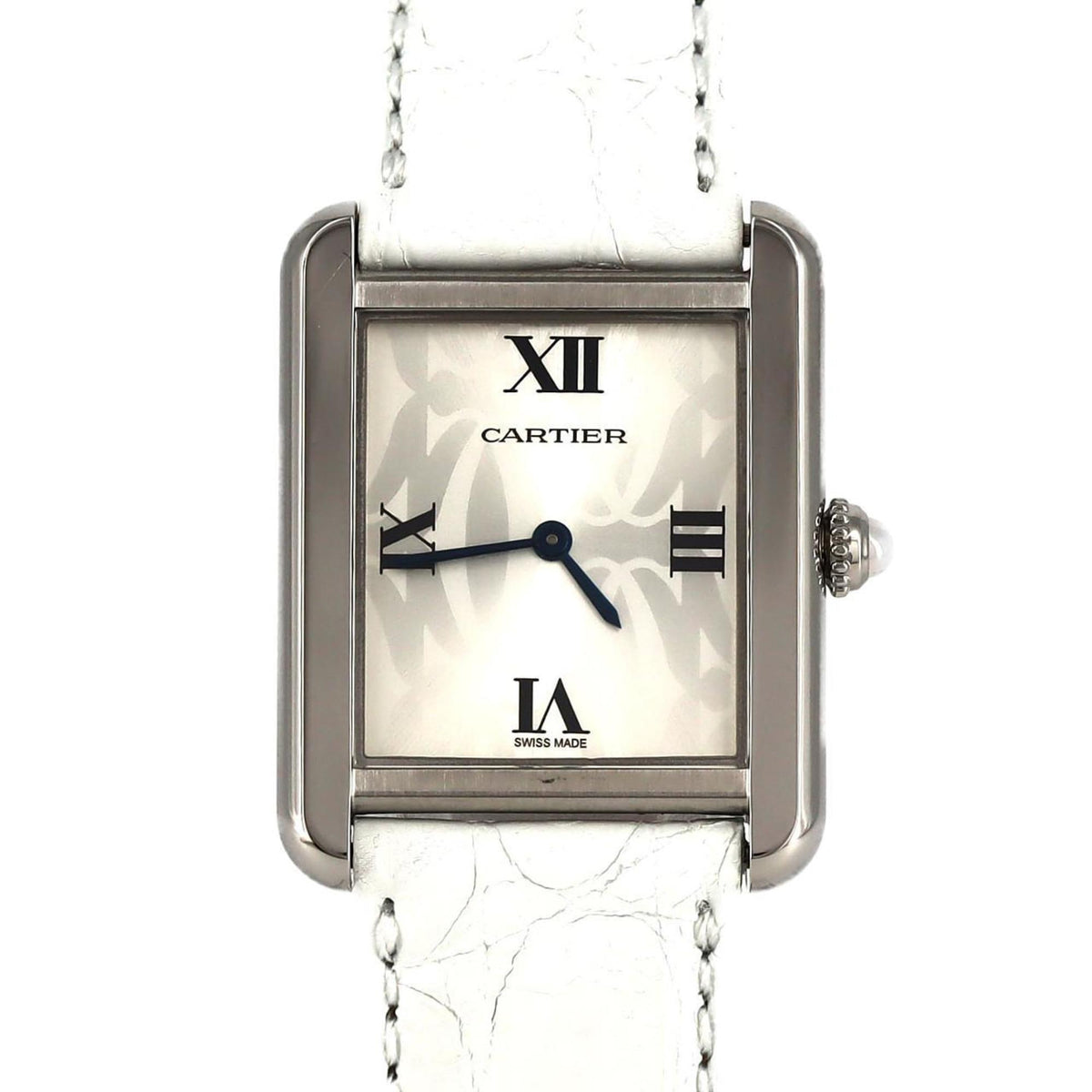 Gebrauchte Cartier Tank Solo SM 2006X'mas LIMITED W1019555 SS Armbanduhr Quarz