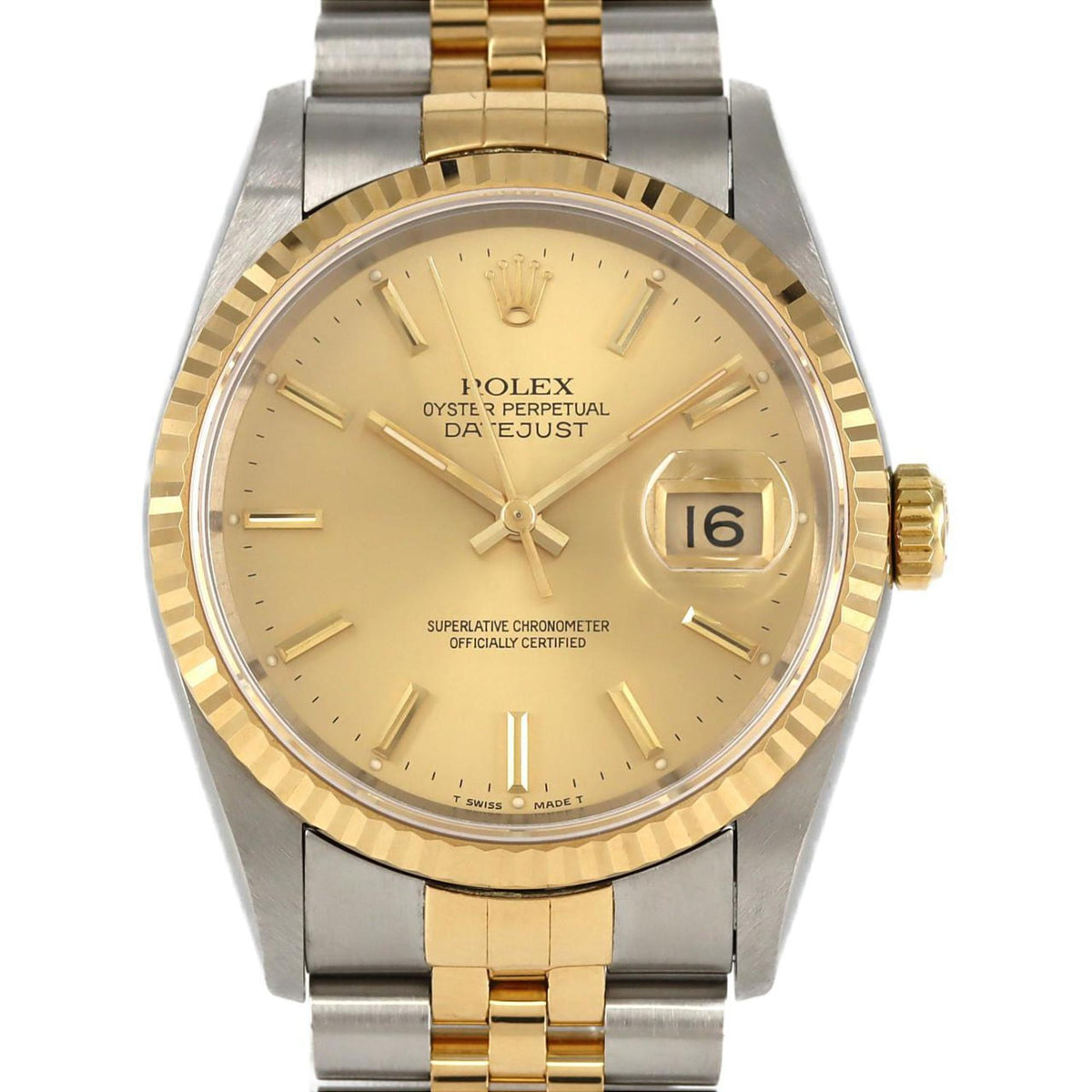 Gebrauchte Rolex Datejust 16233 SSxYG Automatikuhr, X-Serie