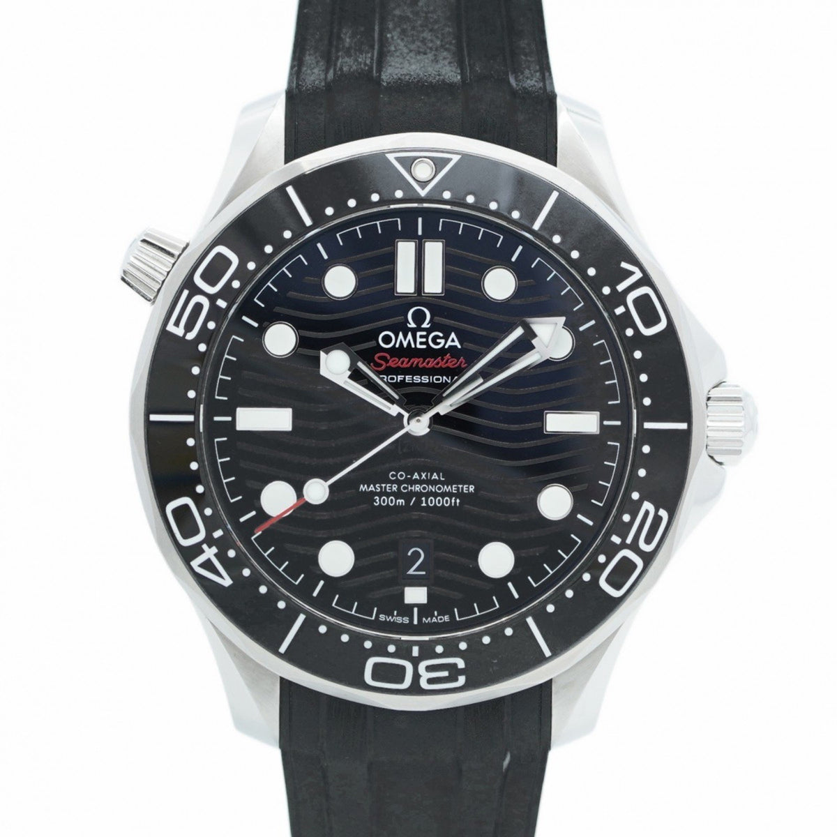 Gebrauchte Omega Seamaster 210.32.42.20.01.001 Herrenuhr mit schwarzem Zifferblatt