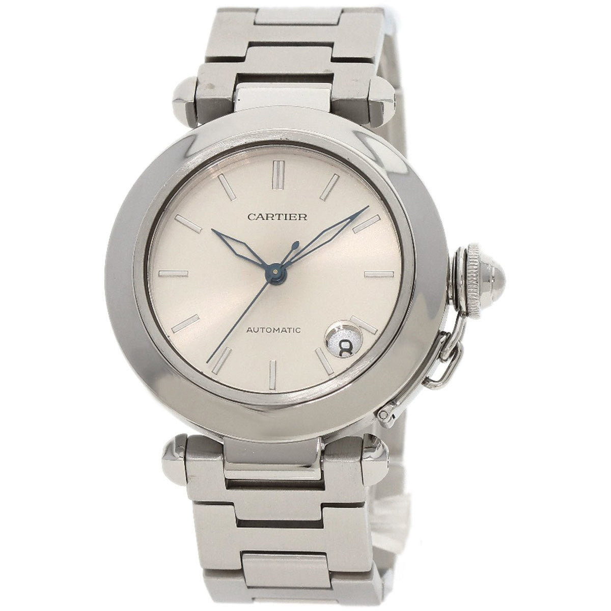 Gebrauchte Cartier W31010M7 Pasha C Date Uhr Edelstahl SS Jungen CARTIER