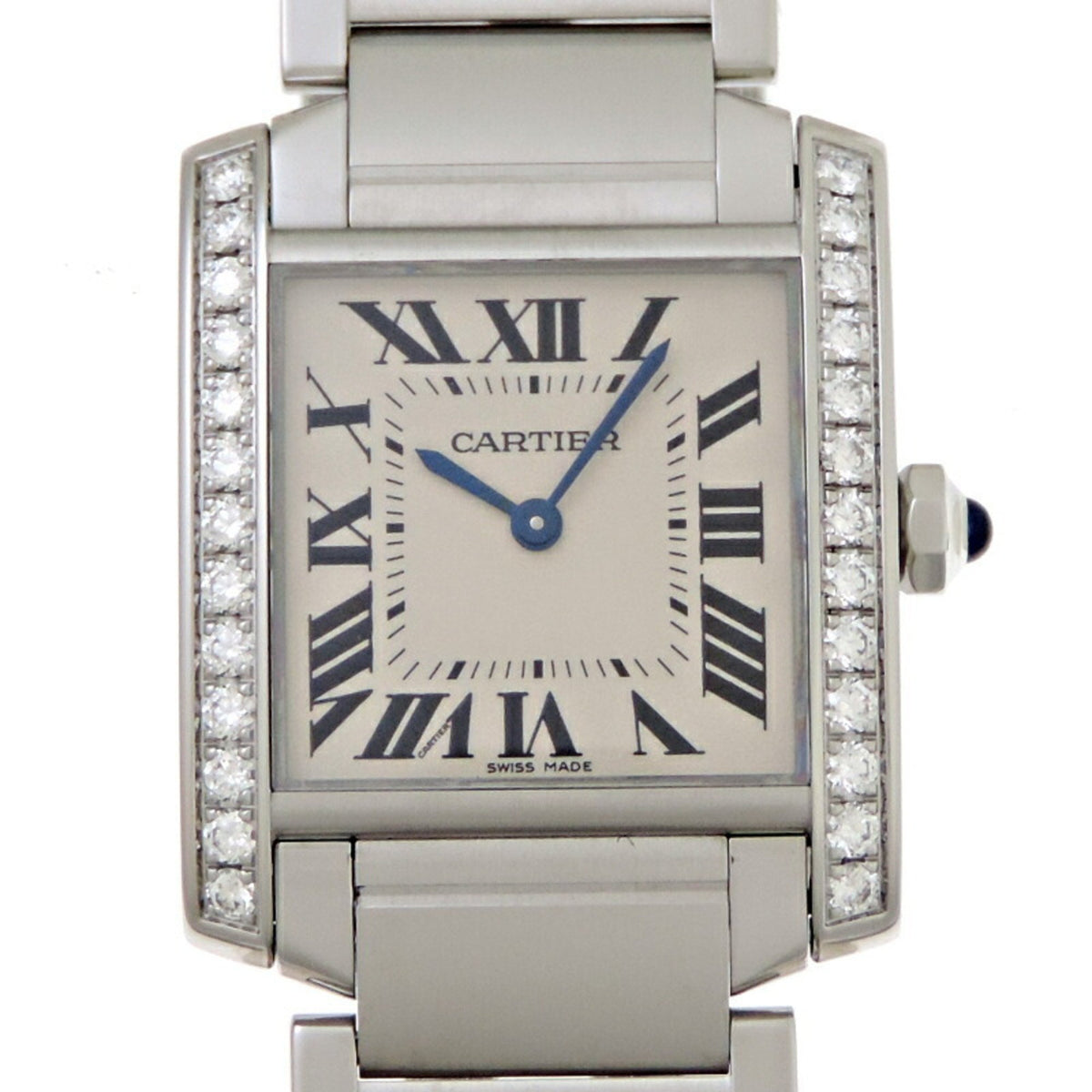 Pre-Owned Cartier Tank Fran?aise Watch MM Diamond Women's/Men's W4TA0009