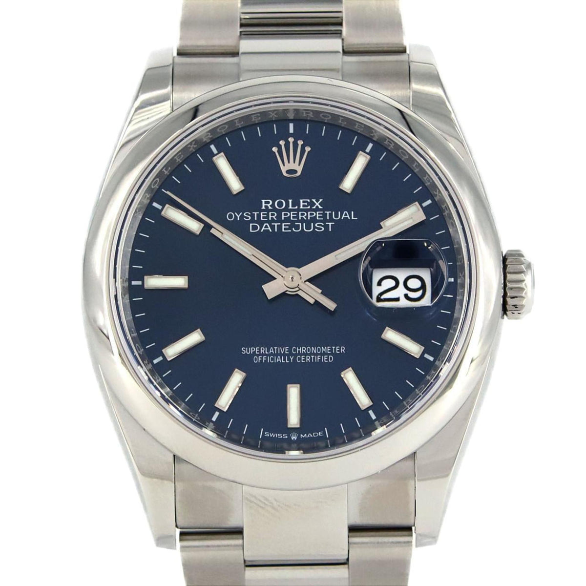 Gebrauchte Rolex Datejust 126200 SS Armbanduhr Automatik Zufallszahl