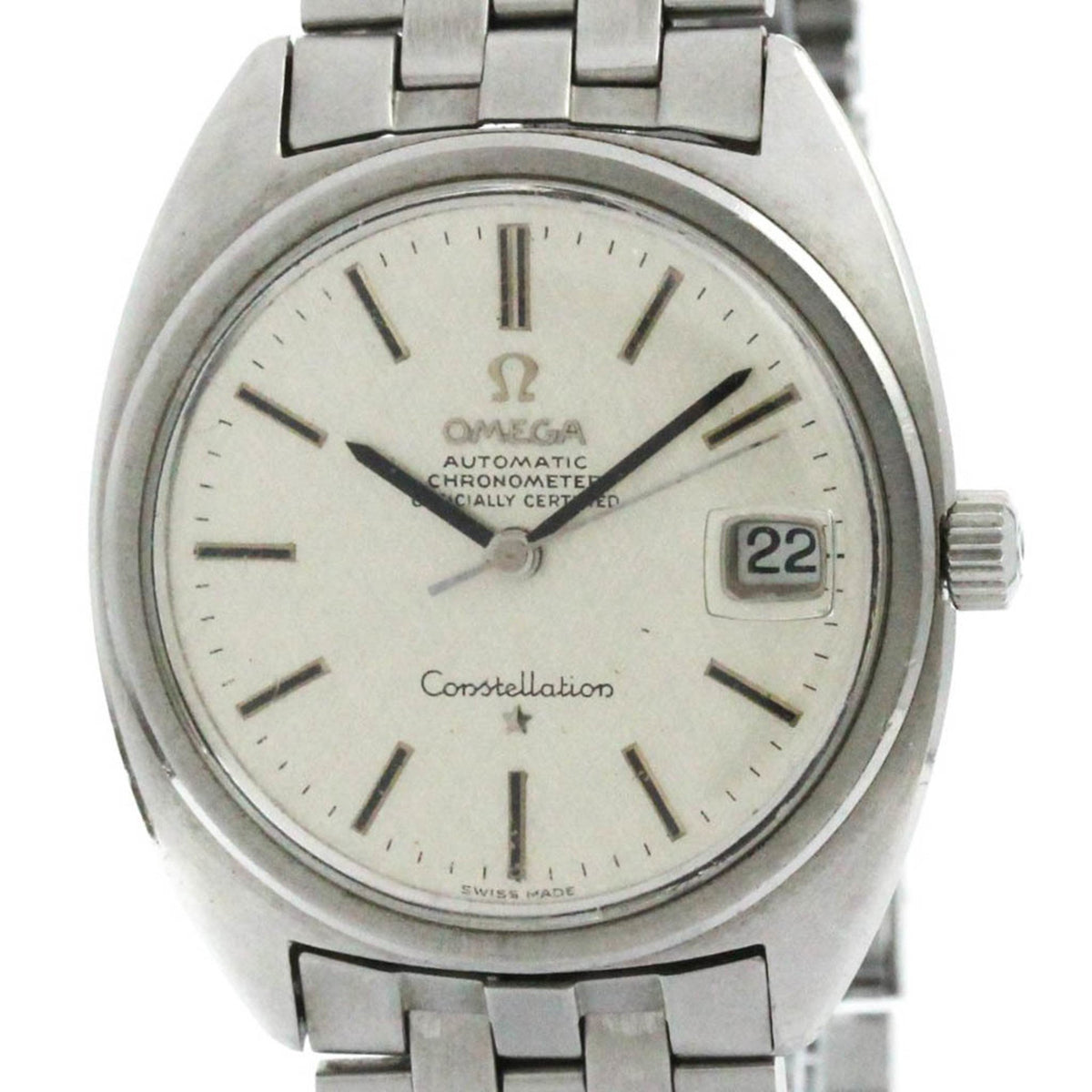Gebrauchte Vintage OMEGA Constellation Date Cal 564 Stahl Automatikuhr 168.017