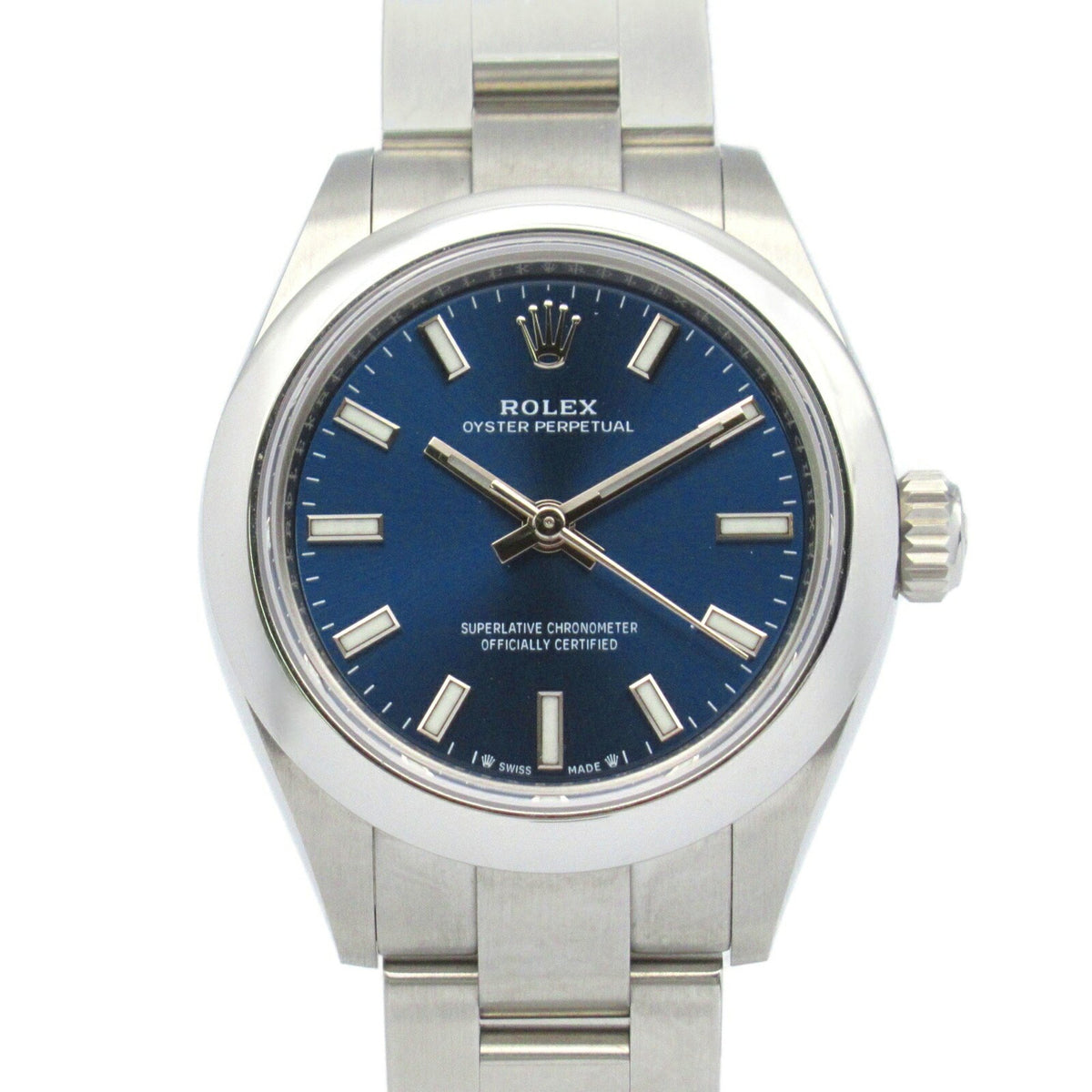 Gebrauchte Rolex ROLEX Oyster Perpetual 28 Zufallszahlenuhr Edelstahl Damen Blau BA 276200