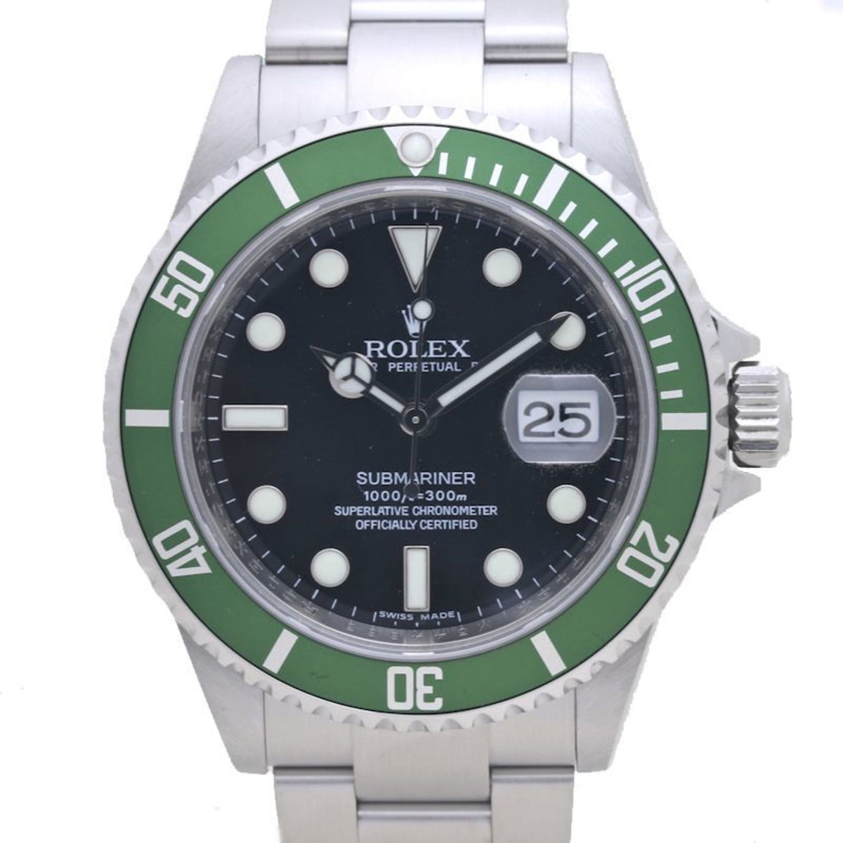 Gebrauchte ROLEX Rolex Submariner Date 16610LV Edelstahl Herrenuhr 39465