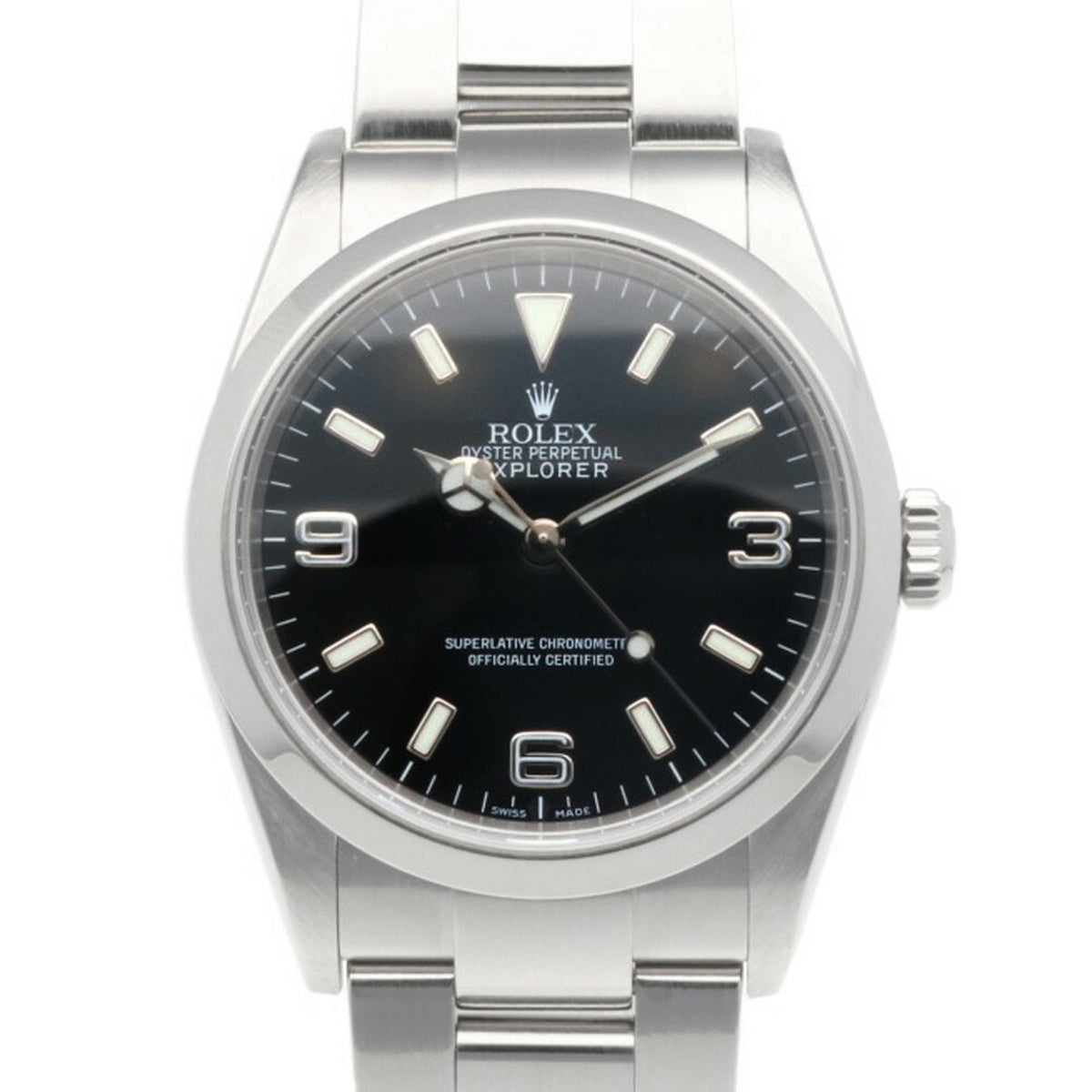 Gebrauchte Rolex Explorer 1 Oyster Perpetual Uhr aus Edelstahl 114270 Automatik Herren ROLEX D Seriennummer 2005 Modell