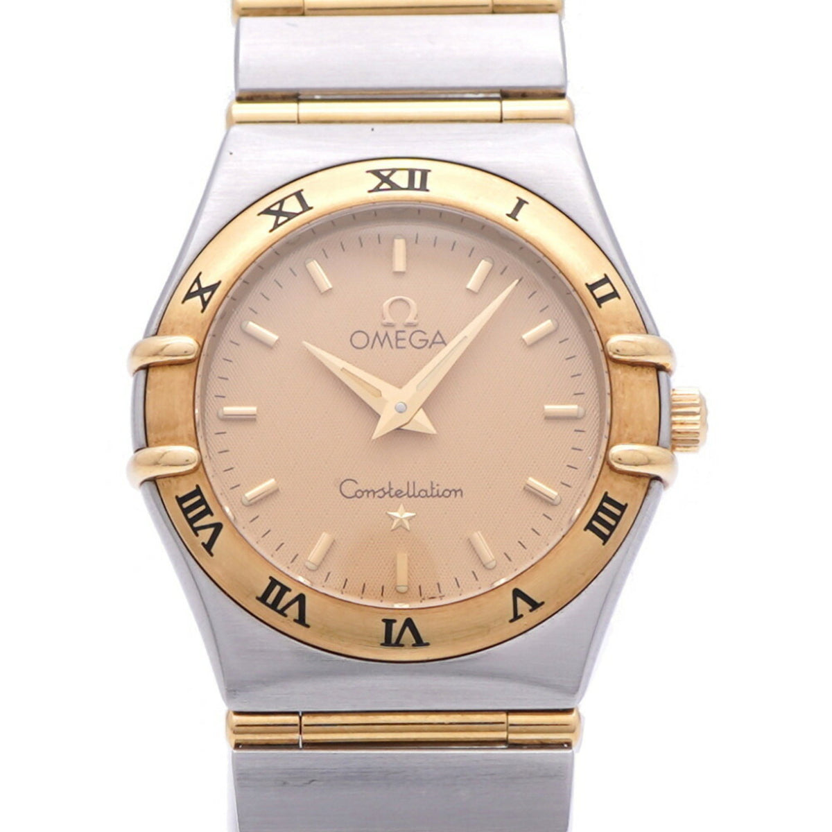 Gebrauchte OMEGA Constellation 18KYG Full Bar 1272.10.00 Quarzuhr SS / 18K Gelbgold 0958OMEGA Damen