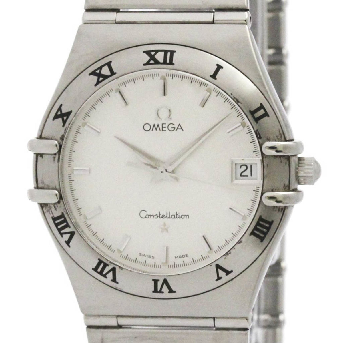 Gebrauchte OMEGA Constellation Edelstahl Quarz Herrenuhr 1512.30 poliert