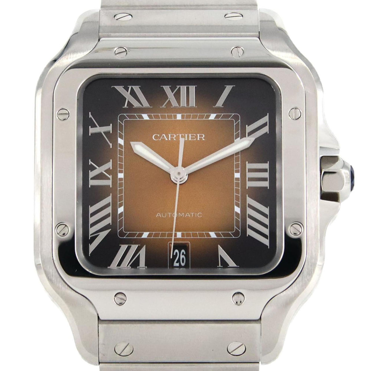 Gebrauchte Cartier Santos de LM WSSA0064 SS Armbanduhr Automatik