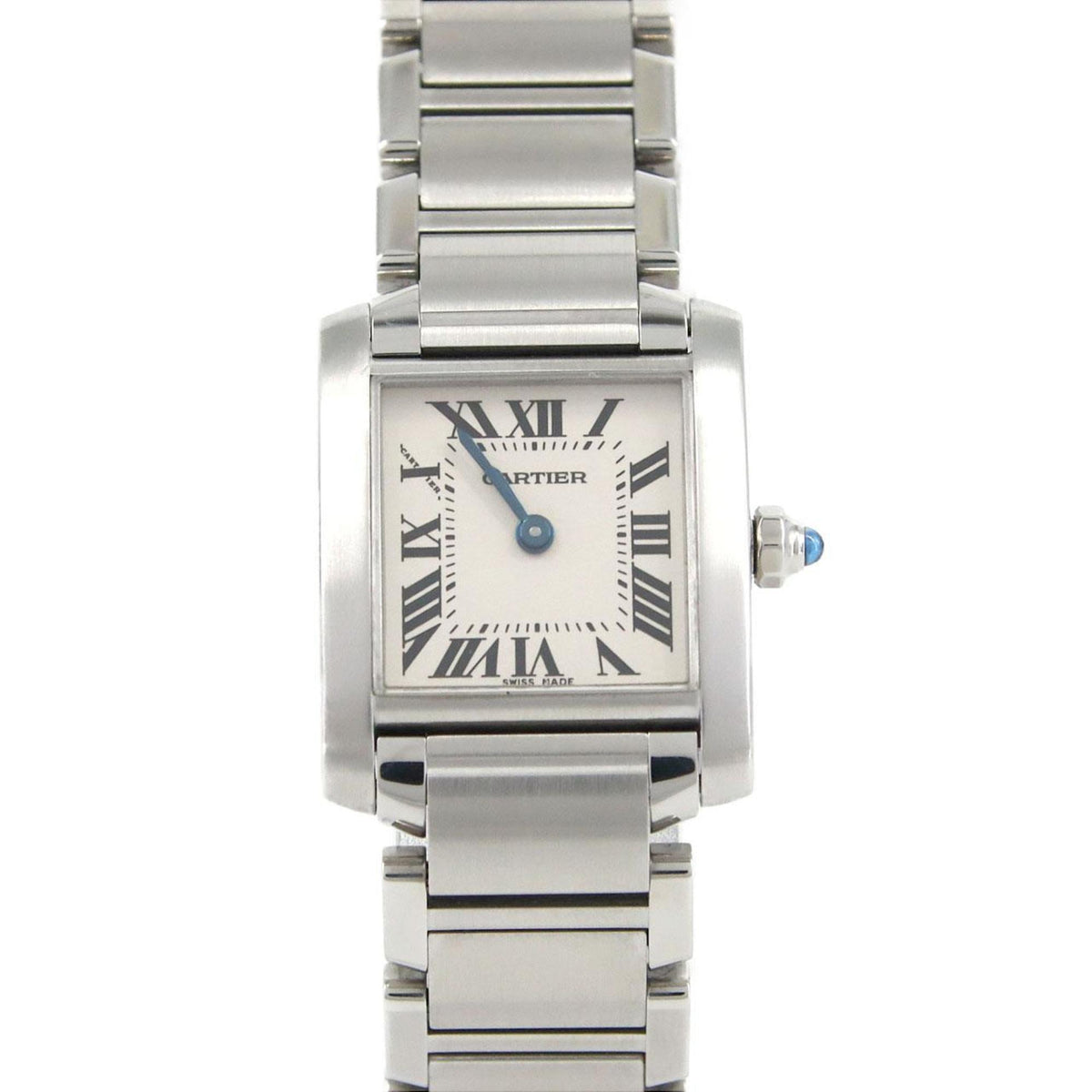 Gebrauchte Cartier Tank Francaise SM W51008Q3 SS Armbanduhr Quarz