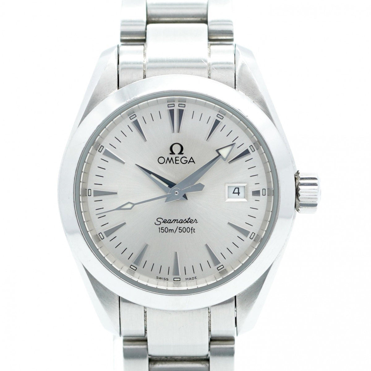 Gebrauchte Omega Seamaster 2577.30 Damenuhr mit silbernem Zifferblatt