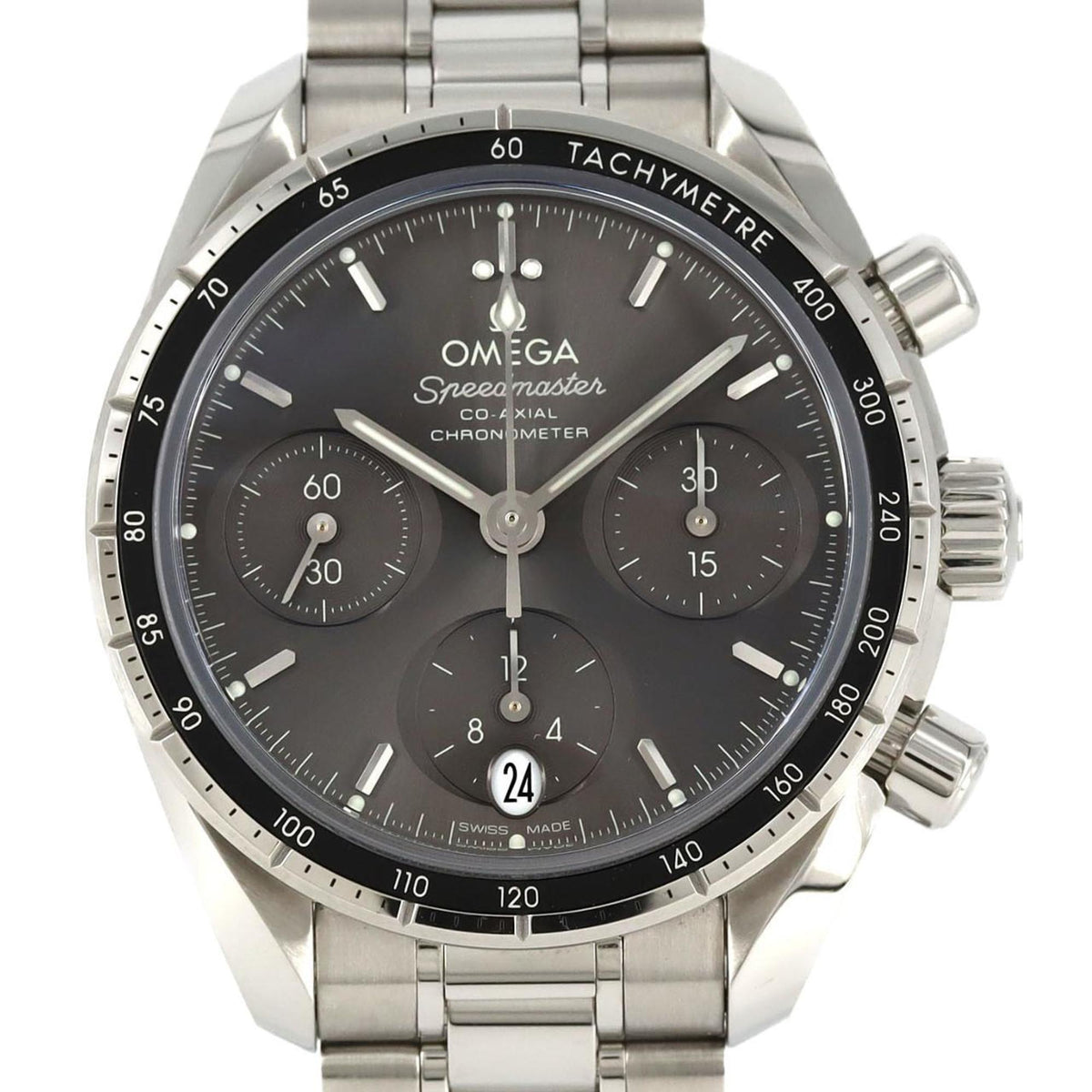 Gebrauchte Omega Speedmaster 38 324.30.38.50.06.001 SS Armbanduhr Automatik
