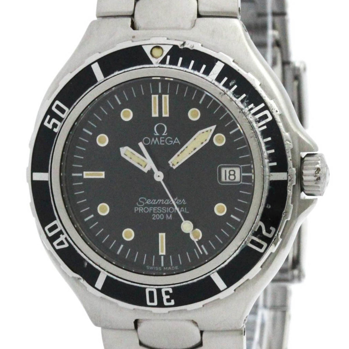 Gebrauchte OMEGA Seamaster Professional 200M große Herrenuhr aus Stahl 396.1062, poliert