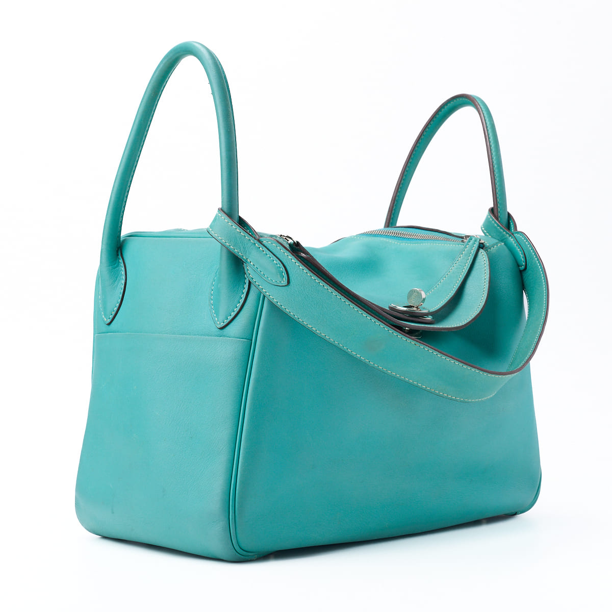 Gebrauchte Lindy 30 2WAY Schultertasche Swift Leder Ragon Lagon Silberfarbene Hardware Gebraucht