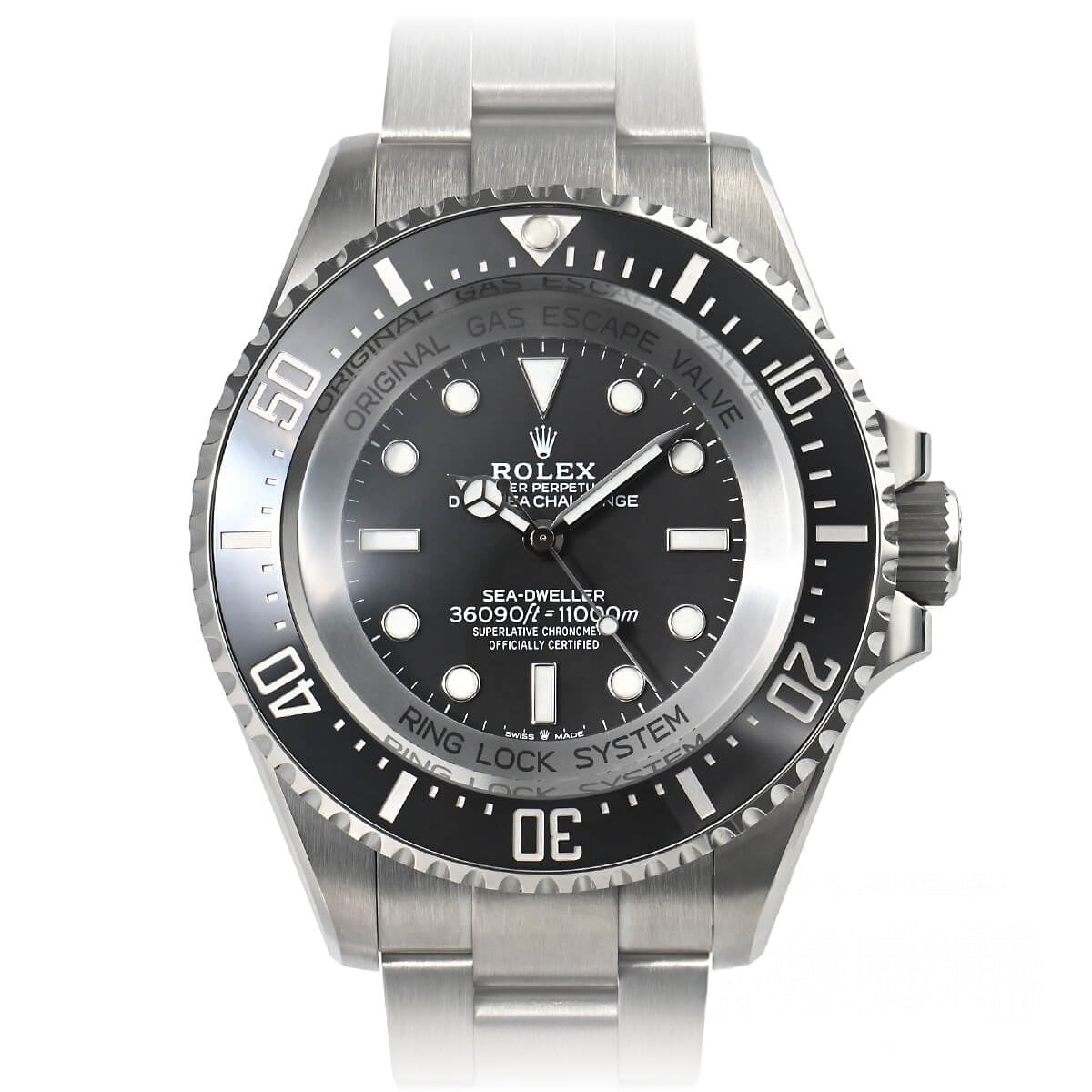Sea-Dweller 50,00 mm schwarzes Zifferblatt aus Edelstahl – 126067-0002
