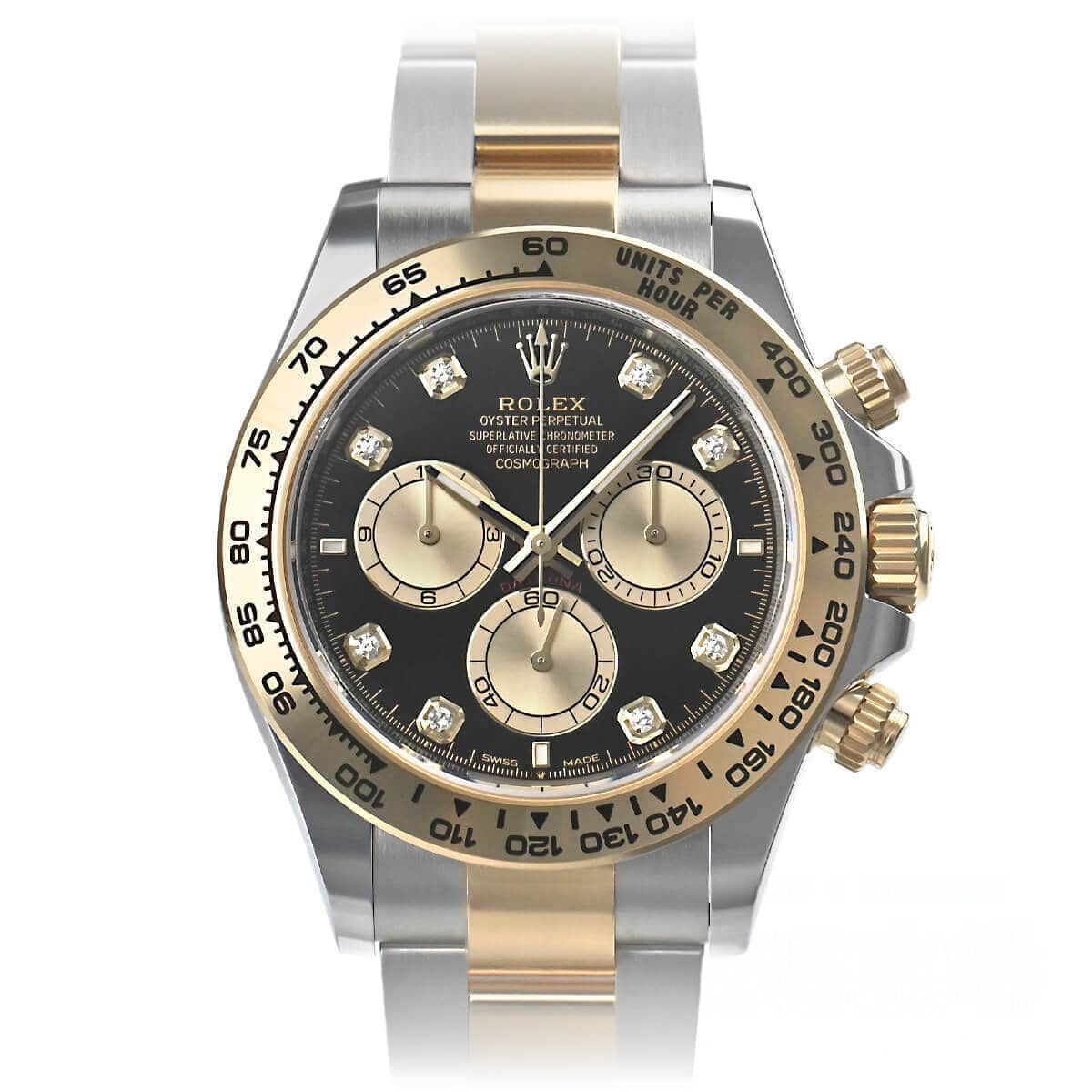 Daytona 40,00 mm schwarzes Zifferblatt aus Edelstahl – 126503-0002