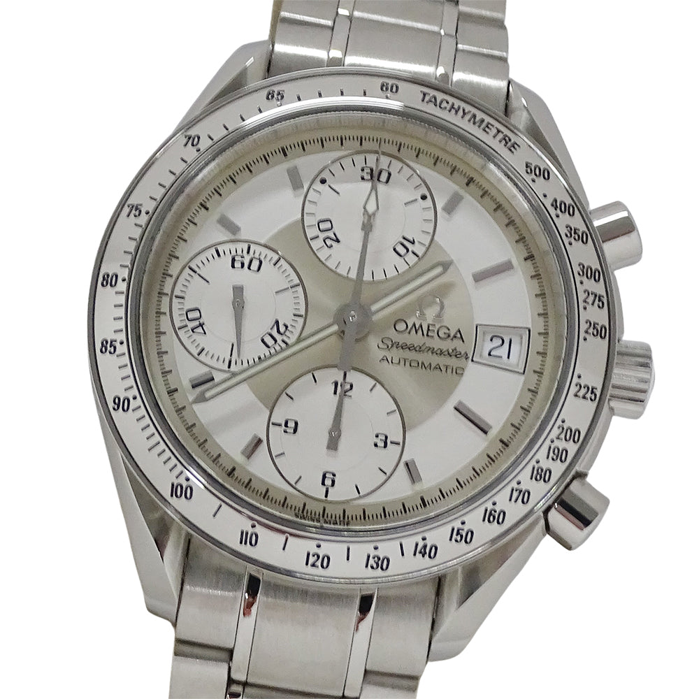 Pre-Owned OMEGA Speedmaster 3513.30 Men's Watch, Date, Chronograph, Automatic, Stainless Steel, Silver, Polished