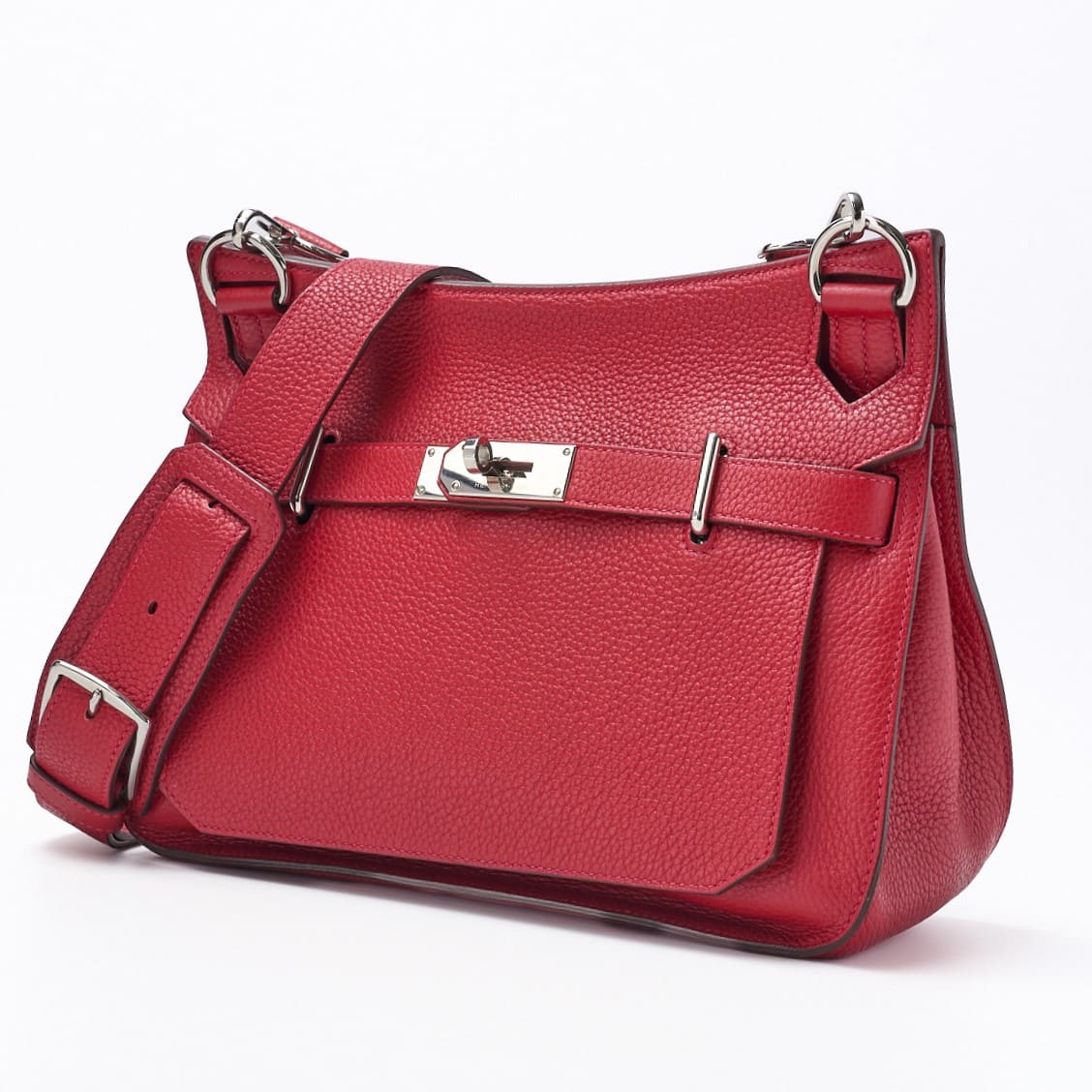 Gebrauchte Gypsiere 31 Schultertasche Tryon Clemence Rouge Casaque Silberfarbene Hardware Gebraucht