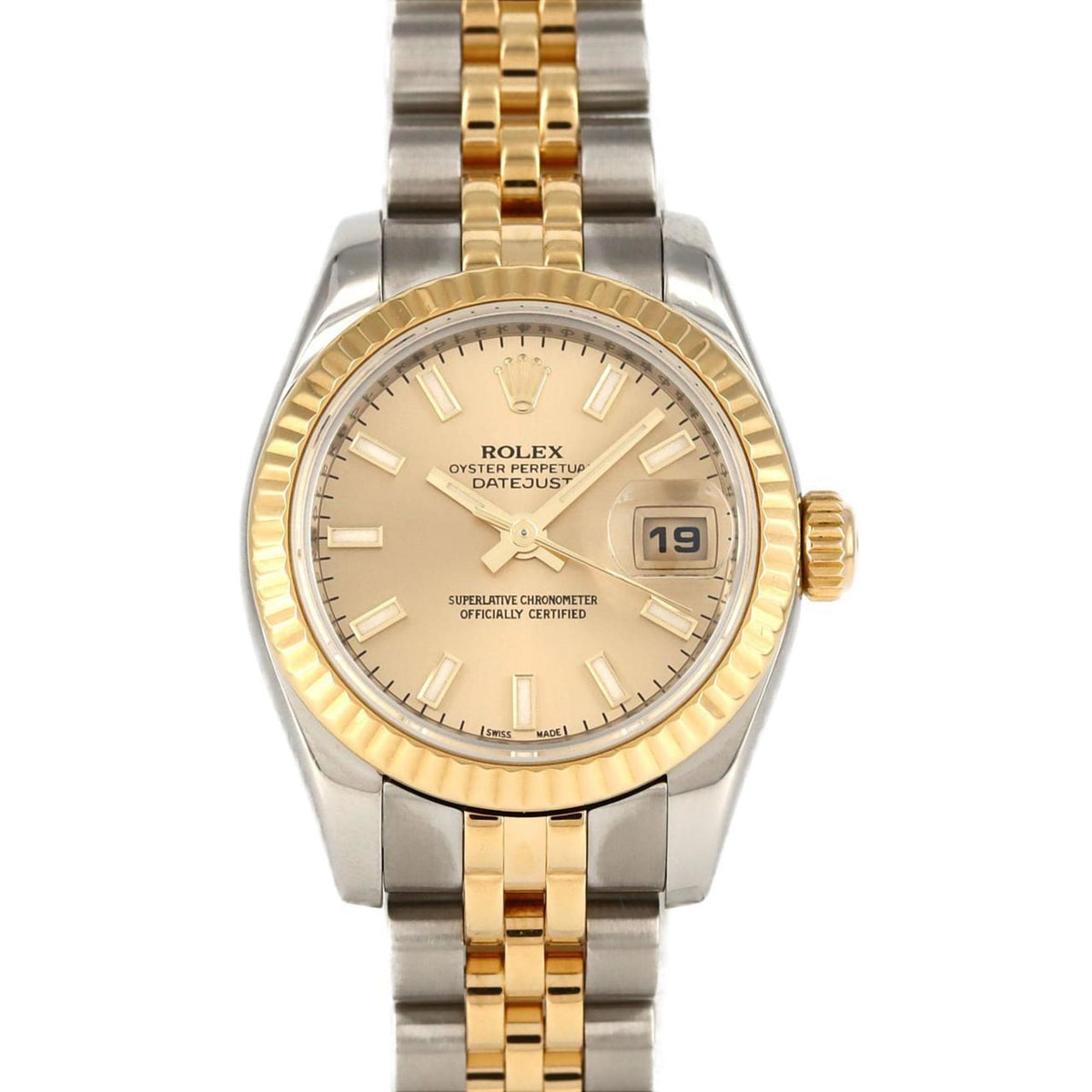 Gebrauchte Rolex Datejust 179173 SSxYG Automatikuhr Z-Serie 