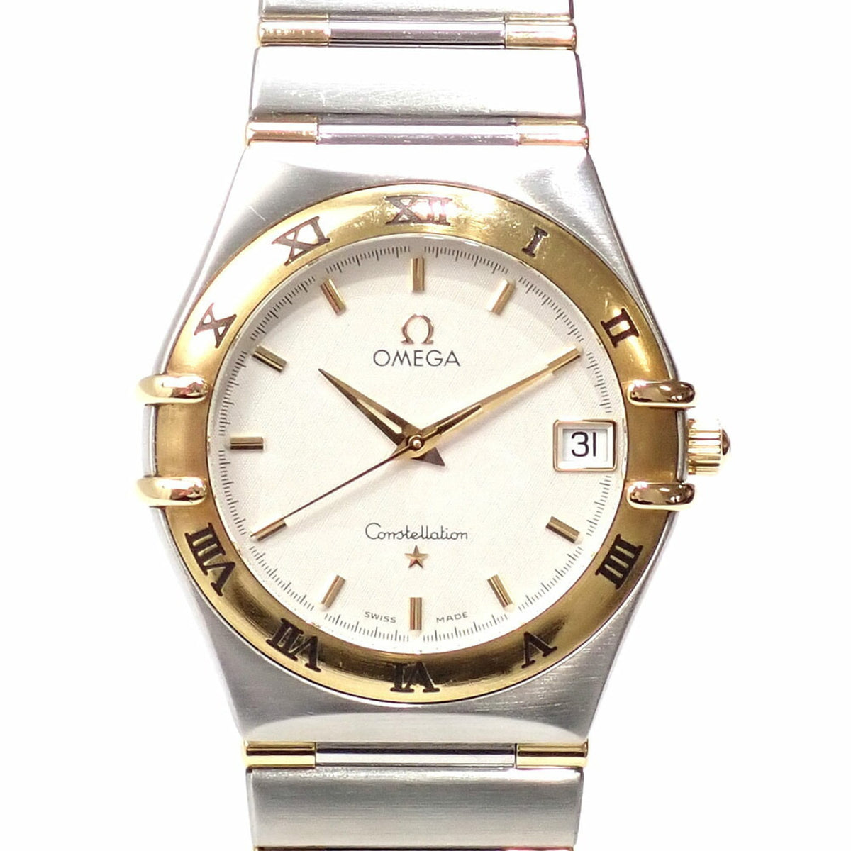 Pre-Owned Omega Constellation Boys' Quartz Watch SS YG 1312 30 0?0 Ladies Men's Unisex Battery-Powered