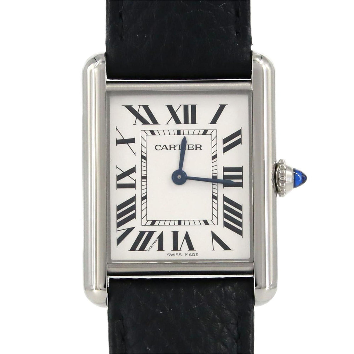Gebrauchte Cartier Tank Must LM WSTA0041 SS Armbanduhr Quarz 