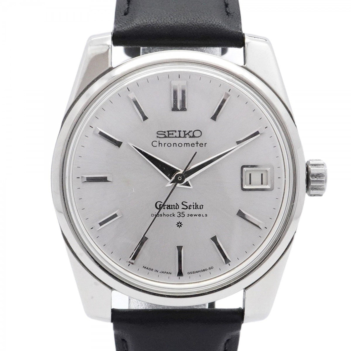 Gebrauchte Seiko Grand 43999 Herrenuhr mit silbernem Zifferblatt 