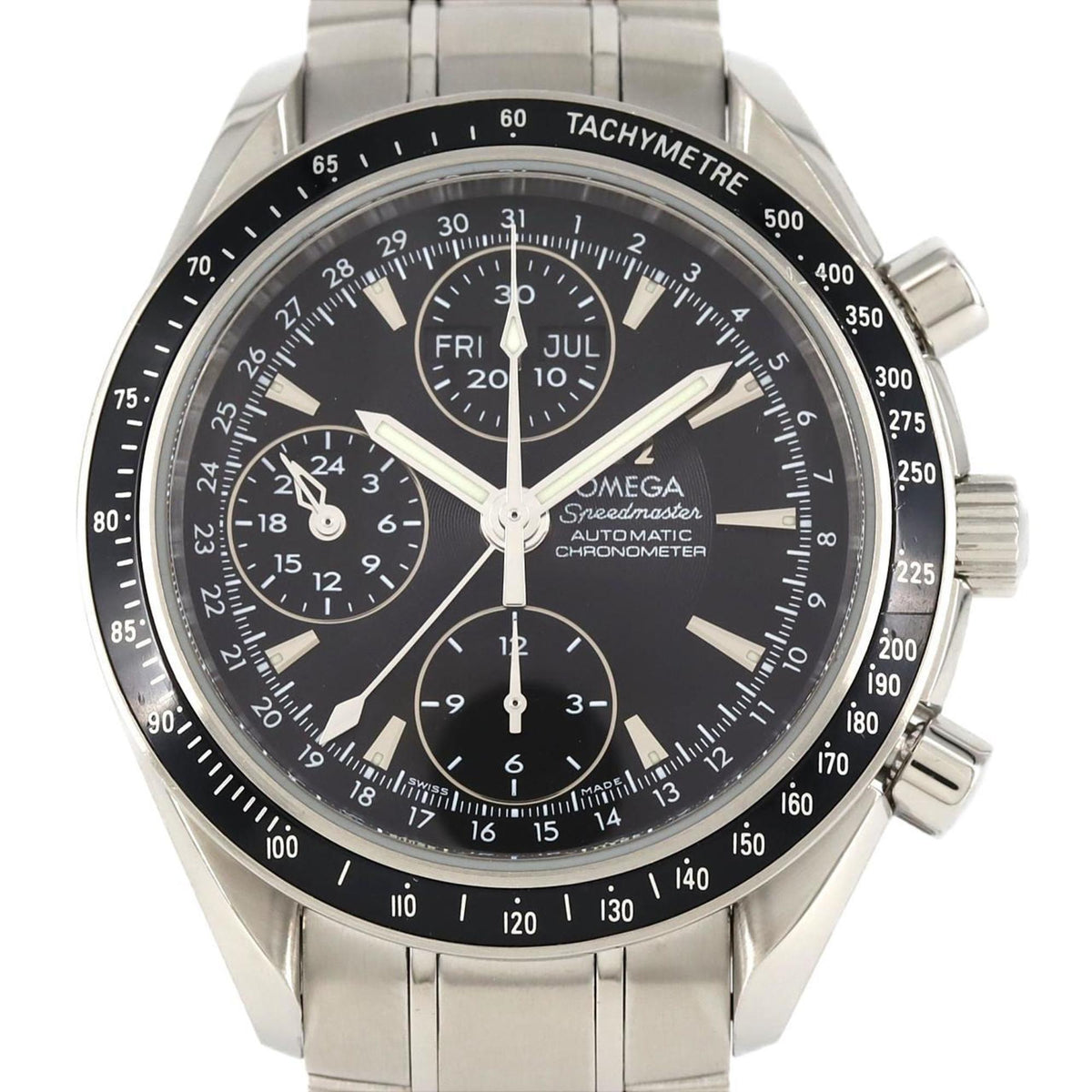 Gebrauchte Omega Speedmaster Day Date 3220.50 SS Automatikuhr 